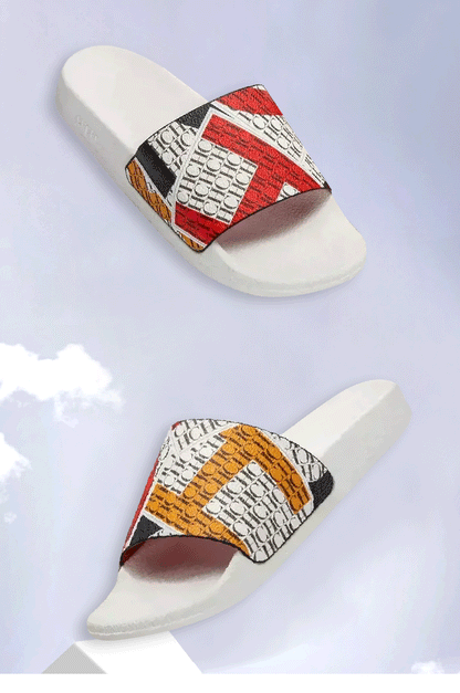 Soft Women Beach Slippers With Letter Print Design For All Day Wear And Resort Style