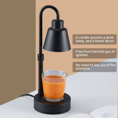 Wax-melting lamp with timer and dimmer