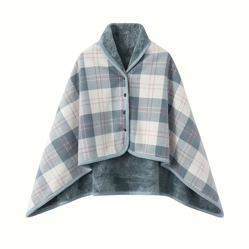 Soft Wearable Blanket Shawl for Office and Home Use Breathable Warmth