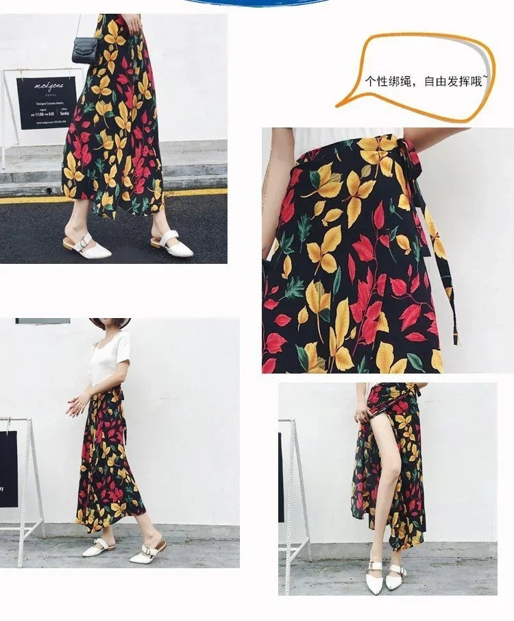 Women's Linen Skirt Wrap With High Waist A-Line Midi Silhouette And Lightweight Draping