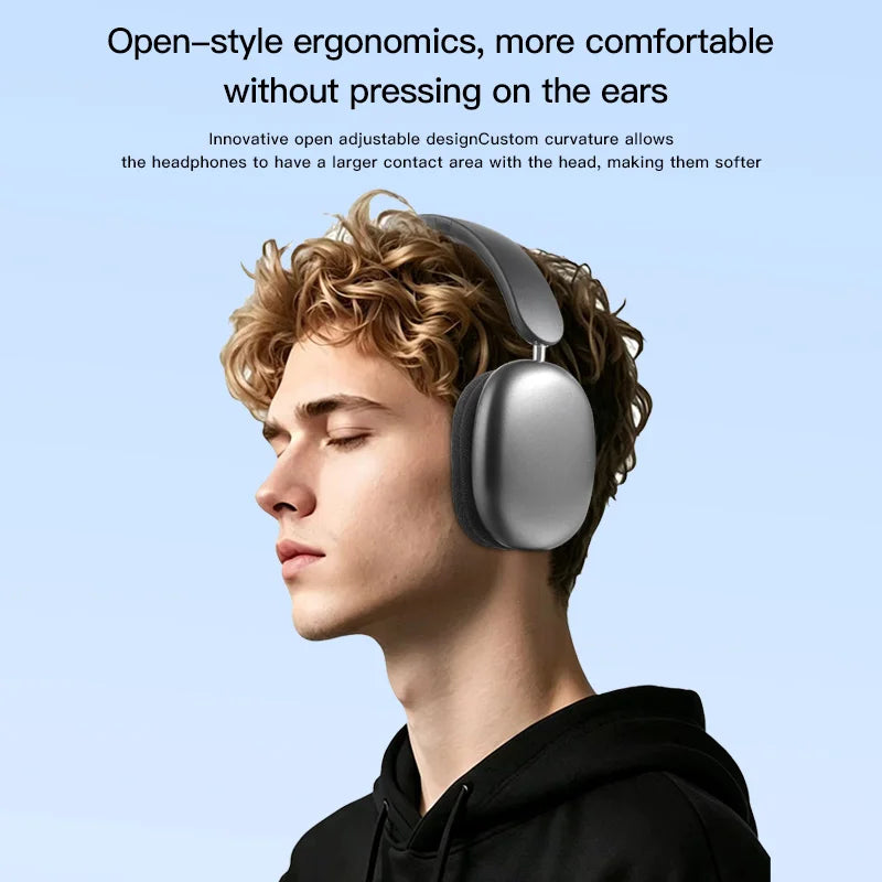 Bluetooth over-ear headphones with active noise cancellation