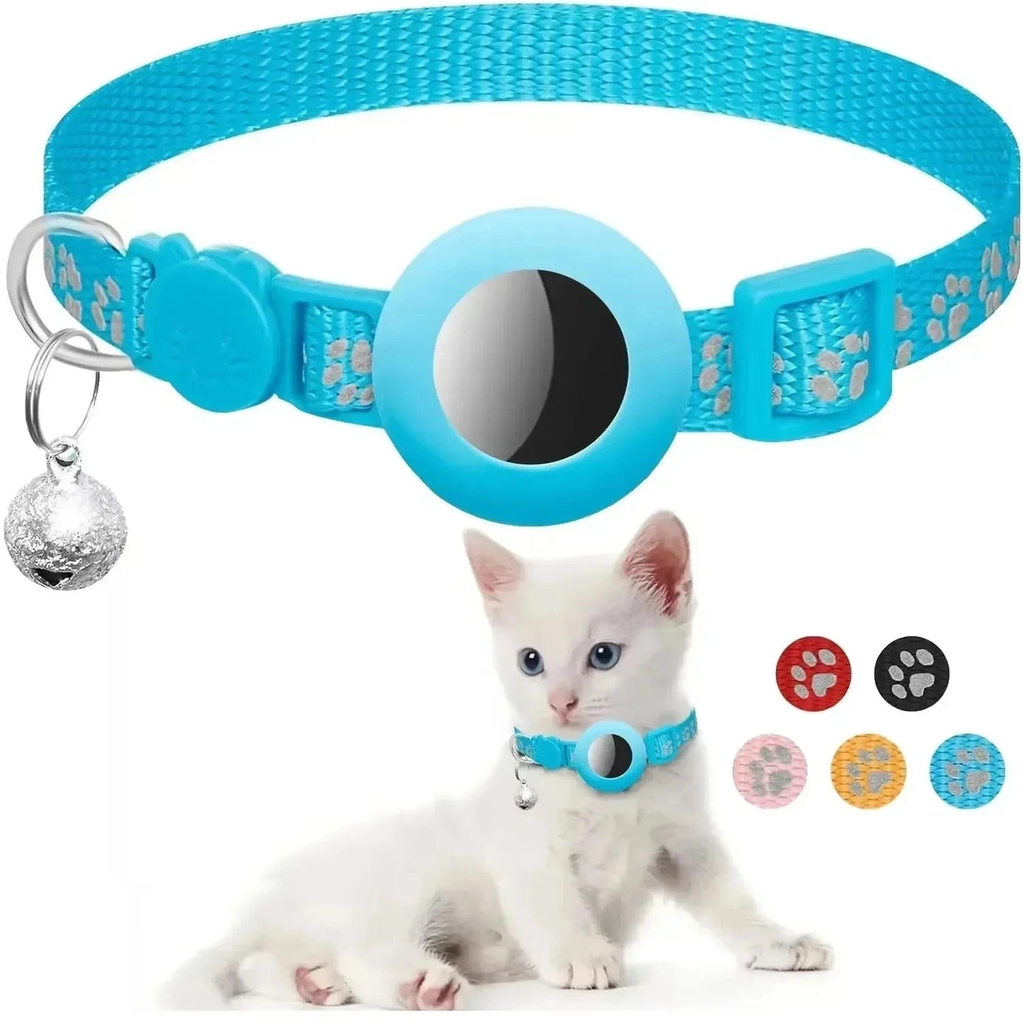 Reflective GPS Pet Tracker Collar With Breakaway Waterproof Housing