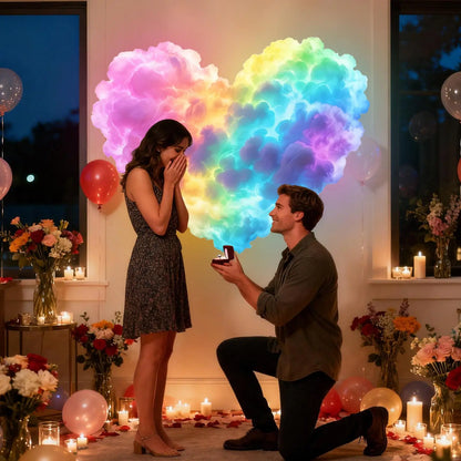 Acrylic Cloud Ceiling Lamp with 3D LED Ambient Light for Bedroom Decor