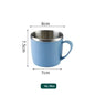 Double Layer Anti-scalding Stainless Steel Cups Plastic Handle Coffee Milk Mug Tea Drinks Water Cup for Home Office Tumbler