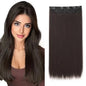Natural-Looking Clip-In Hair Extensions with Five-Clip Weft for Volume