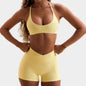 Yoga Set 2PCS Sportswear Workout Clothes Women Tracksuit Gym Legging Fitness Bra High Waist Shorts Sports Suits Athletic Wear