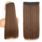 Heat-Resistant Clip-In Hair Extensions Five Clips for Dark Hair