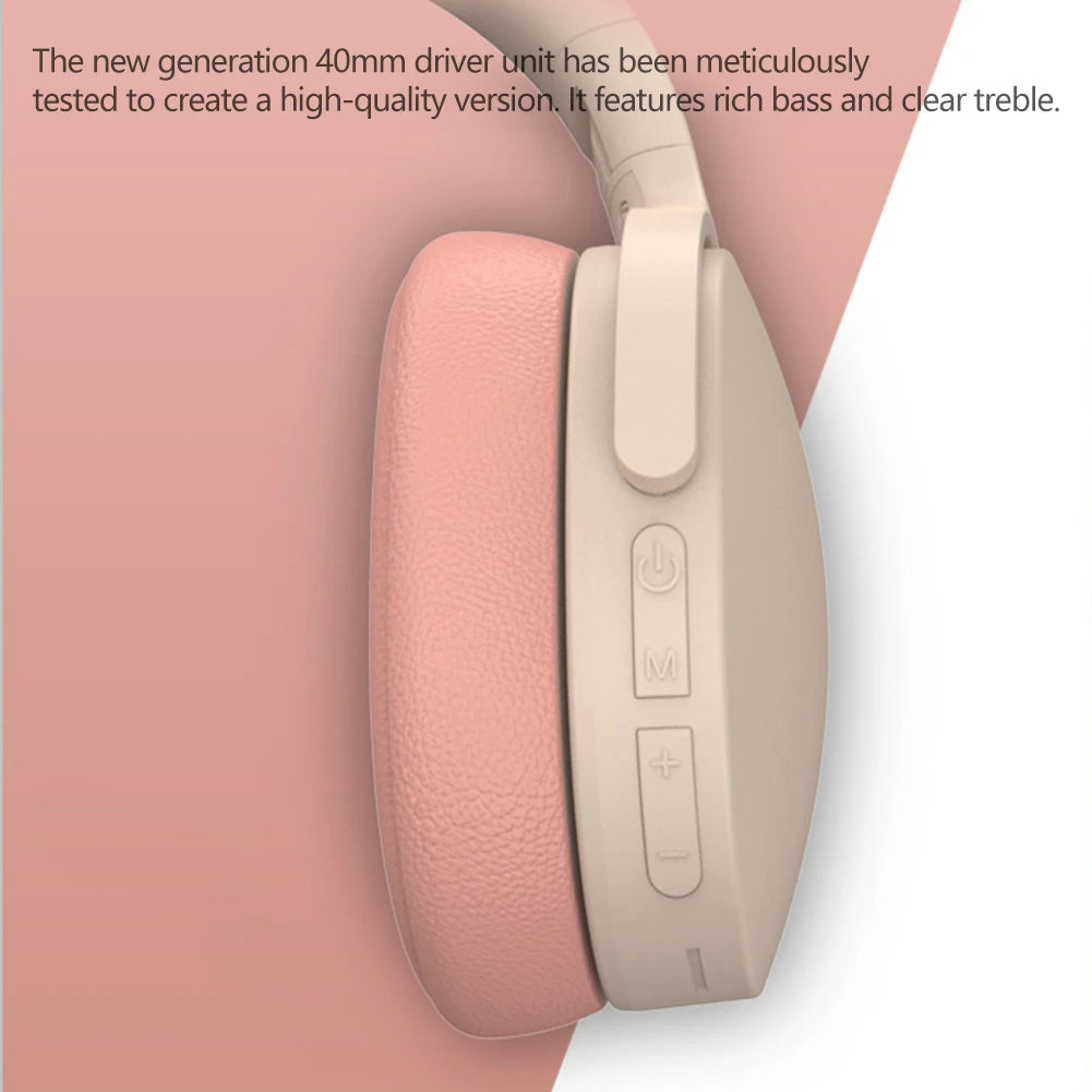 Foldable wireless headphones for music calls and gaming