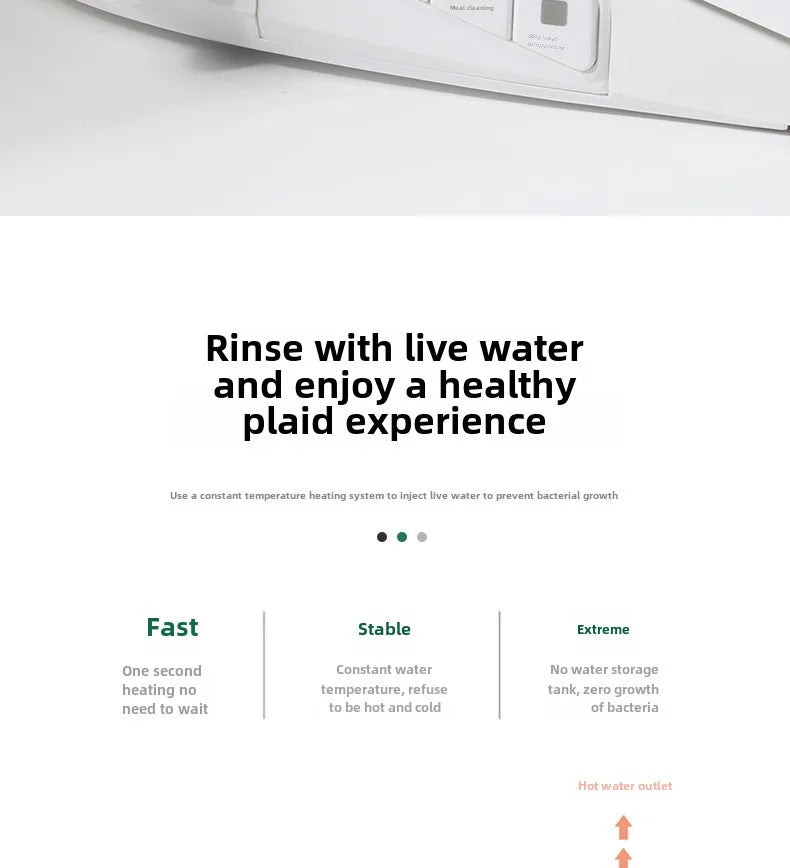 Smart Bidet Seat with Temperature Controlled Water and Drying