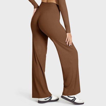 Yoga Pants Mid Rise Straight Leg Fit Second Skin Feel