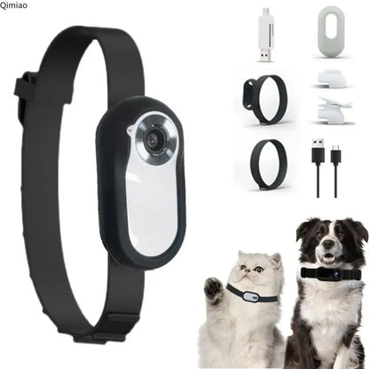 Wireless Pet Camera Collar 1080p Live Video for Cats and Dogs