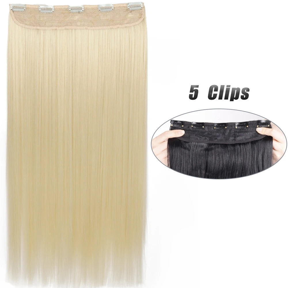 Wavy Clip In Hair Extensions Five Clip Set for Fuller Waves