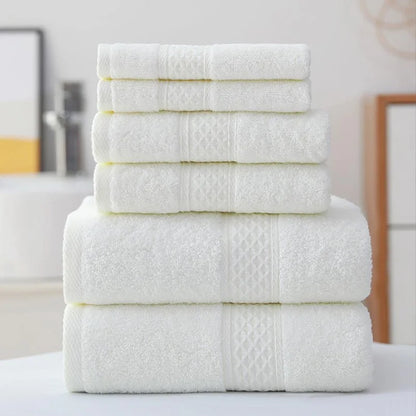 3pcs Luxurious Cotton Towel Set Ultra Soft Highly Absorbent Includes 1 Bath Towels 1 Hand Towels 1 Washcloths For Home Bathroom