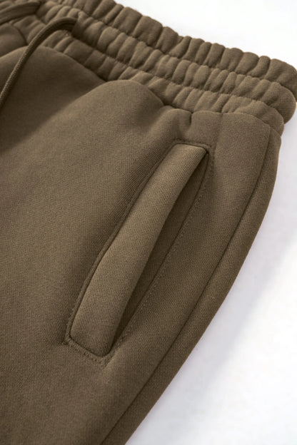 Unisex Cotton Blend Fleece Hoodie And Pants Set With Relaxed Fit And Soft Texture