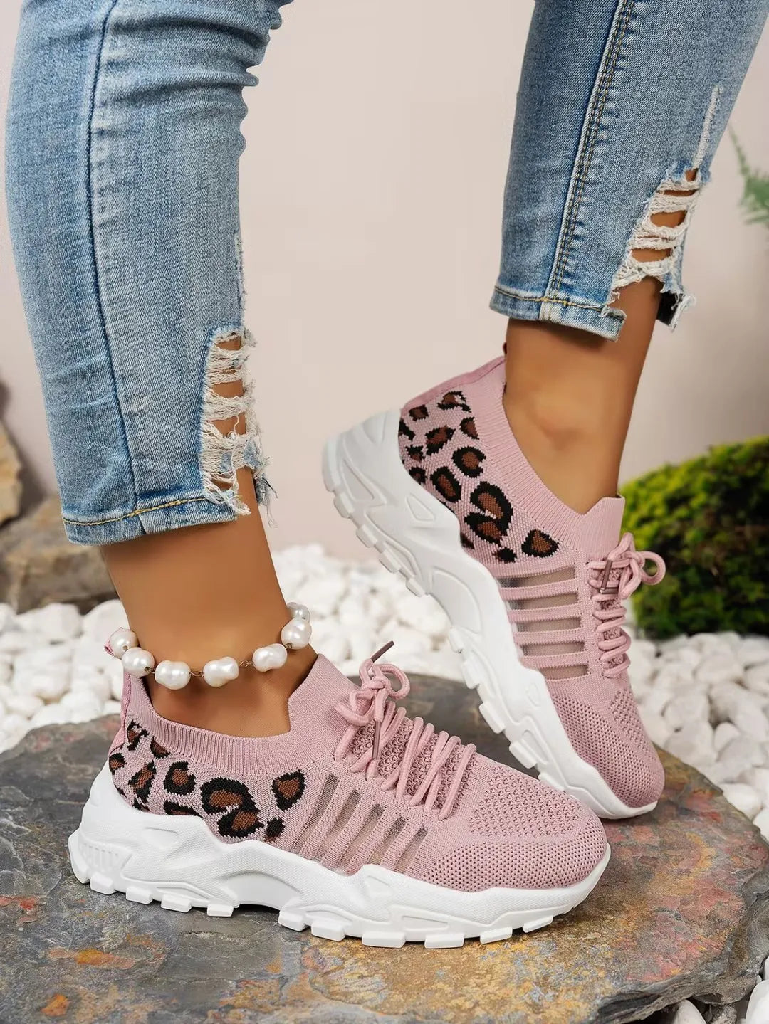 shoes woman 2025 [Leopard print sneakers] lightweight and breathable women's casual sneakers.women's shoes sale shoes