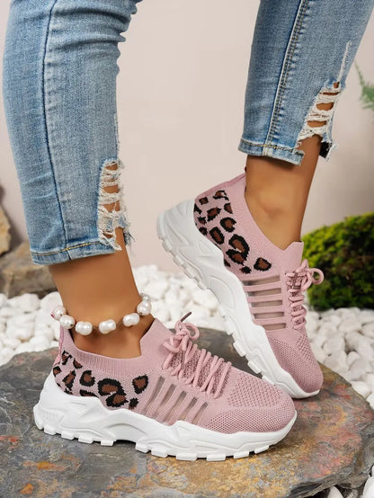 shoes woman 2025 [Leopard print sneakers] lightweight and breathable women's casual sneakers.women's shoes sale shoes