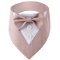 Wedding Big Dog Triangle Scarf with Bow Tie Handsome Pet Bandana for Small Large Dogs Golden Retriever Shepherd Labrador Bibs