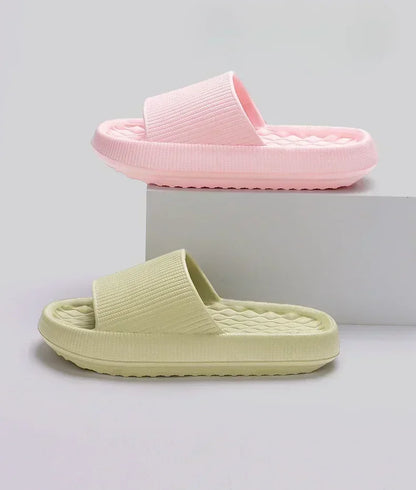 Unisex Thick Platform Cloud Slippers Soft Sole Pillow Slides Summer Beach Flip Flops Non Slip Bathroom Home CLOUD LUXURY