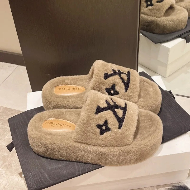 Soft Slippers Indoor with Plush Lining for Ultra Warmth and Durable Rubber Traction