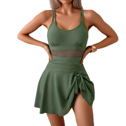 Women's Polyester Elastane Blend One-Piece Swimsuit With Stretch Fabric For Sculpting Fit And Quick-Dry Fade-Resistant