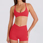 Yoga Set 2PCS Sportswear Workout Clothes Women Tracksuit Gym Legging Fitness Bra High Waist Shorts Sports Suits Athletic Wear