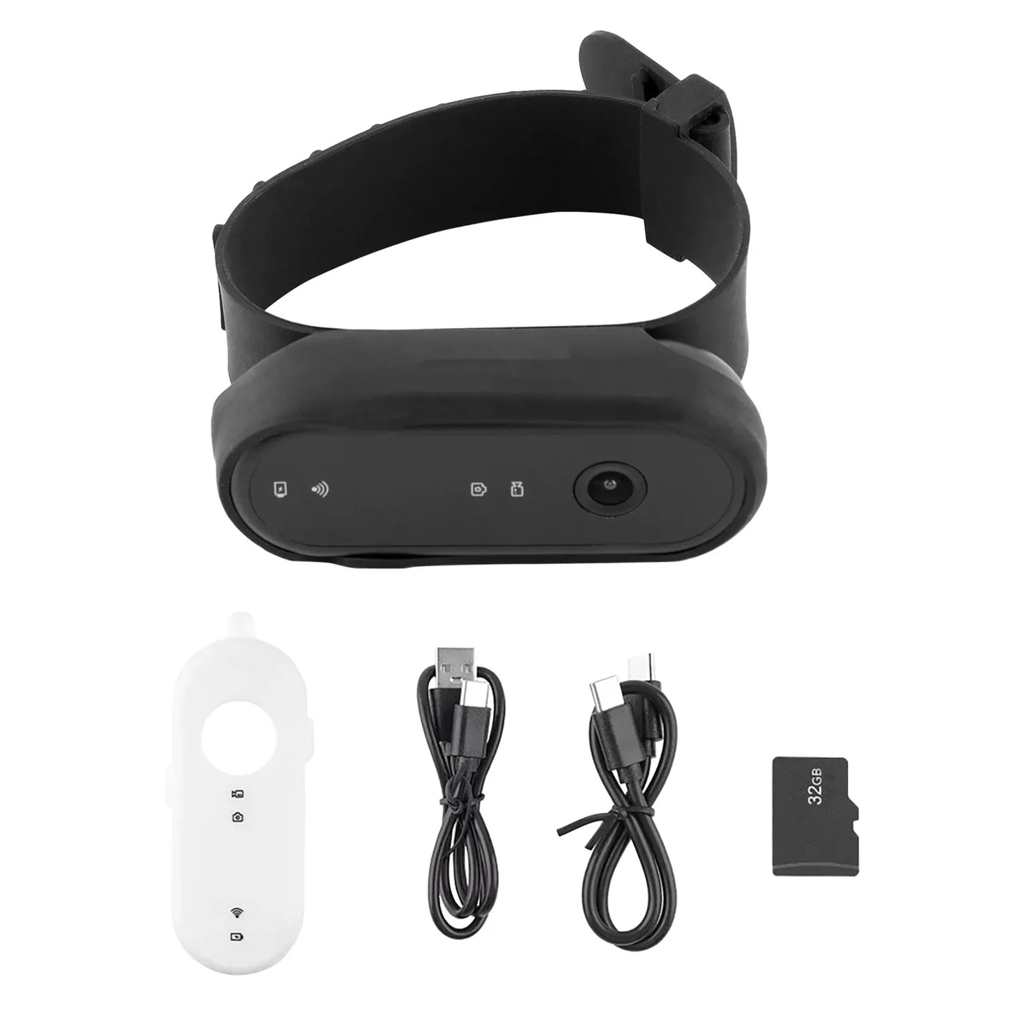 2-in-1 Pet Camera Collar - The ultimate fusion of pet POV and home security. Wireless Pet Dog Cat Collar Camera 120 Degree Wide Angle Pet Sports Action Camera Monitor For Video Records Indoor Outdoor 32GB