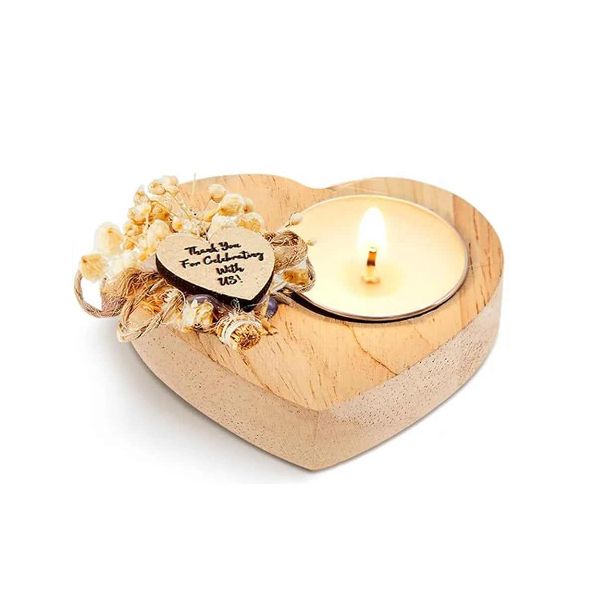 Wood Candle Holder Rustic Tealight Stand For Wedding Centerpieces