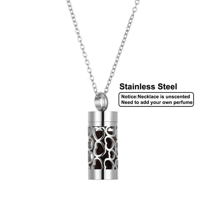 Women’s Stainless Steel Aromatherapy Diffuser Necklace For Essential Oils