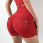 Sexy Yoga Shorts for Women, High Waisted Sports Pants, Fitness Shorts