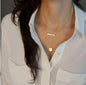 Multilayer Necklace 3 Layered Chain Necklaces & Pendant Women Gold Color Choker Necklaces  3 Layer Chain Jewelry New