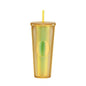 2026 Luxury Diamond Cold Cup Tumbler with Straw | Double Wall Iced Coffee Cup | Starbucks-Style Reusable Cup