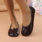 2025 Women's Leather Toe Separator Loafers Flat Comfortable Slip-On Breathable Casual Shoes