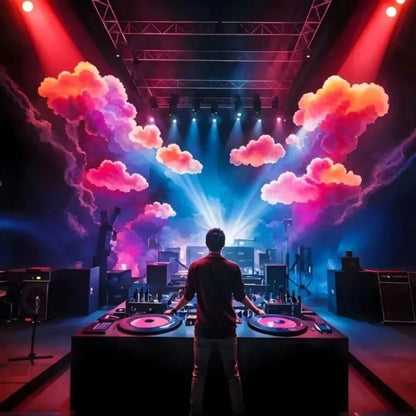 USB LED cloud lamp with music-responsive color-changing glow