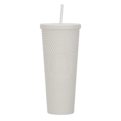 2026 Luxury Diamond Cold Cup Tumbler with Straw | Double Wall Iced Coffee Cup | Starbucks-Style Reusable Cup