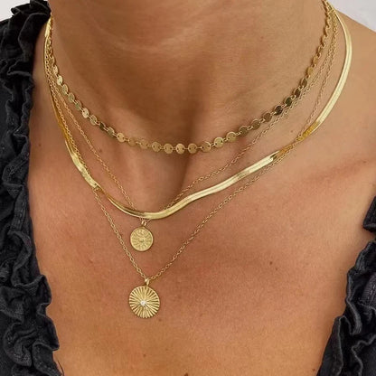 Layered Heart Pendant Necklace with Crystal Bead Detailing for Everyday Sparkle and Delicate Shine