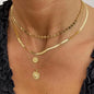 Layered Heart Pendant Necklace with Crystal Bead Detailing for Everyday Sparkle and Delicate Shine