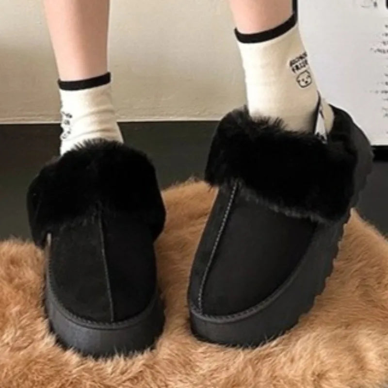 Non-Slip Suede Slippers for Women with Insulated Lining and Durable Outsole for Indoor and Outdoor Use
