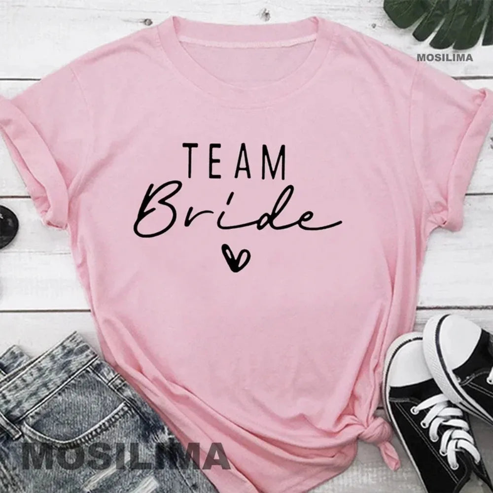 Women’s Luxe Team Bride Shirts - Bachelorette Party Bridesmaids Wedding Female Tops