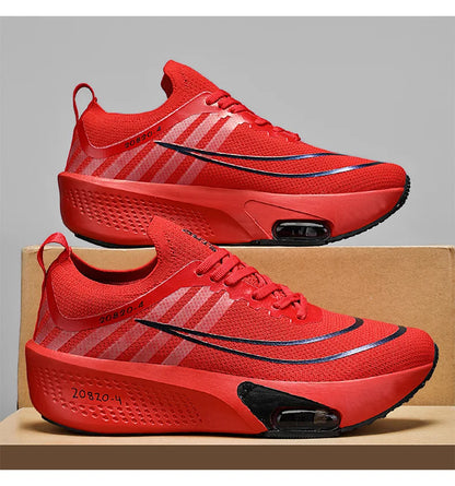Breathable Sneakers for Marathon Training Cushioned Insole Nonslip Grip