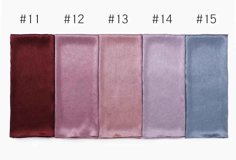 Women's Chiffon Hijab Silk Scarf Loose Fit Headwrap Shawl Bandana Turban