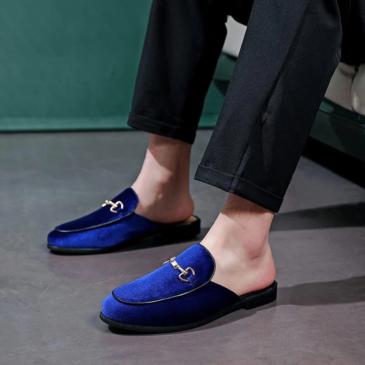 Smart Slippers With Gold Buckle For Indoor Outdoor Wear And Daily Ease
