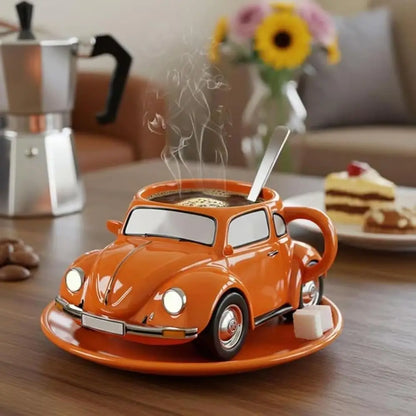 Handmade Beetle Shaped Mug with 321 Ml Capacity for Beetle Lovers Gift