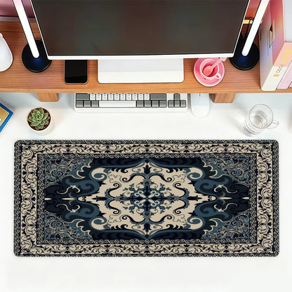 Persian carpet-pattern desk mat and mouse pad