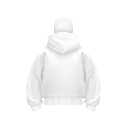 Unisex Cotton Blend Zip Hoodie With Built-In Hooded Face Mask For Cold Weather And Everyday Wear