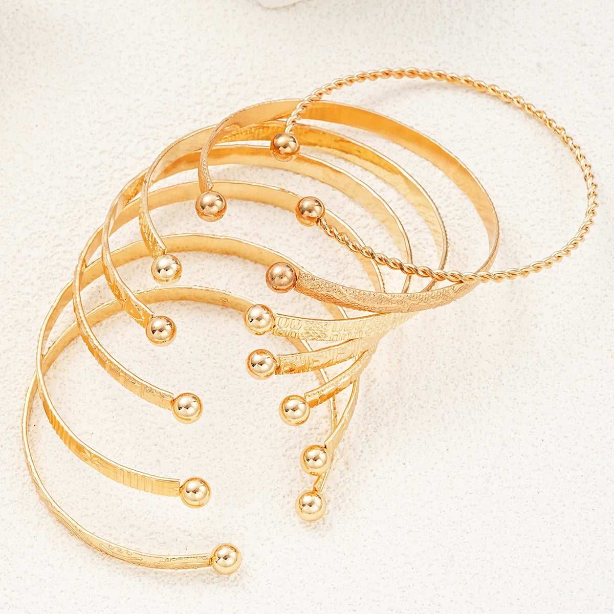 Women's bangle bracelet set for layered styling