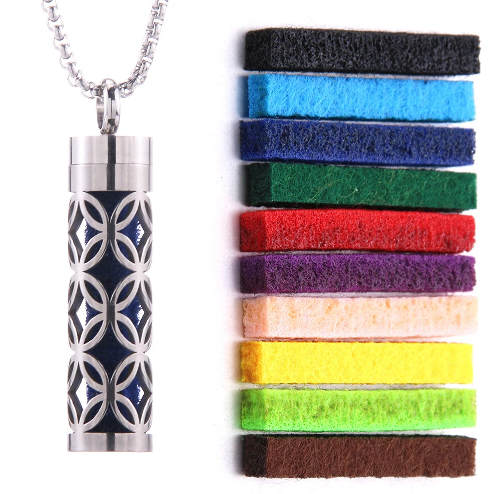 Women’s Aromatherapy Diffuser Necklace 316L Stainless Steel Locket