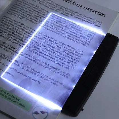 Led Flat Night Vision Reading Light Tablet Book Light Eye Protection Student Night Reading Lamp Flat Plate Car Travel Panel LED