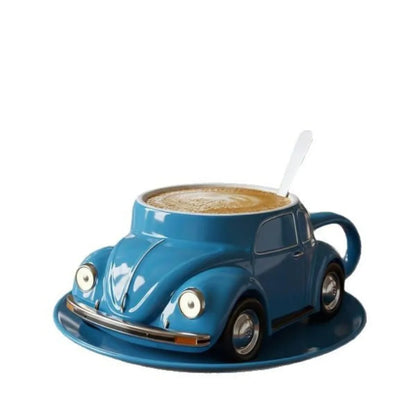 Handmade Beetle Shaped Mug with 321 Ml Capacity for Beetle Lovers Gift