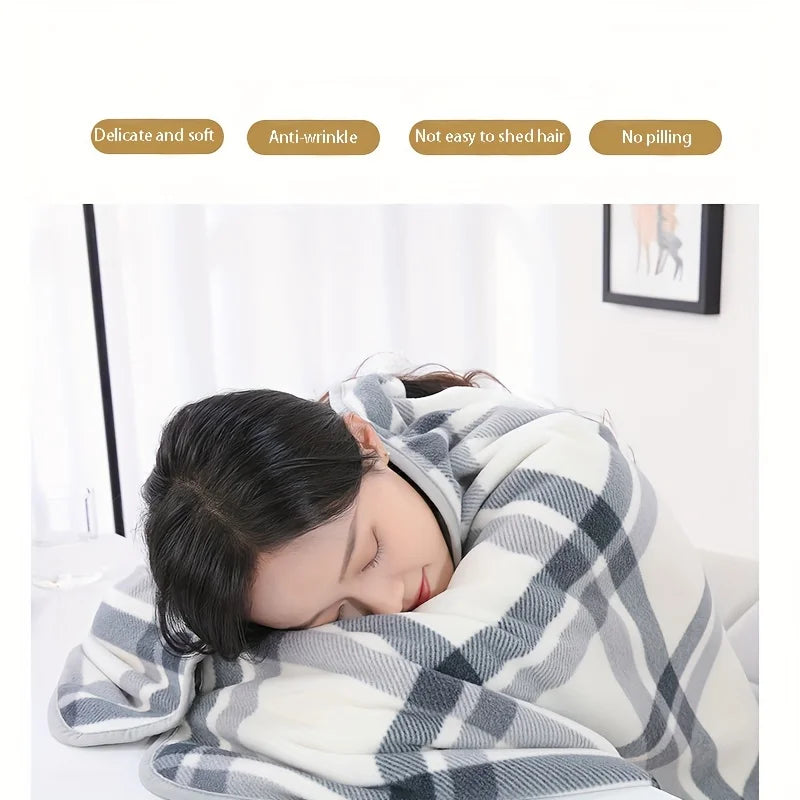 Soft Wearable Blanket Shawl for Office and Home Use Breathable Warmth