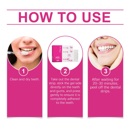 Teeth Whitening Strips: Clean Oral Stains, Tartar and Yellow Teeth, Brighten Teeth, Portable Whitening Strips